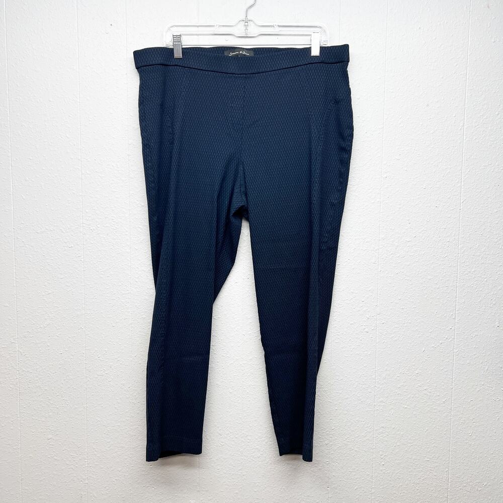 Jasmine & Juliana Pull On Stretch Ankle Pants Women 16 Career Work Office Dressy